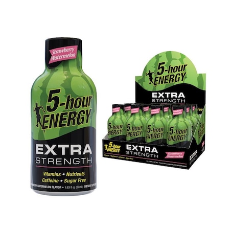 5 Hour Energy 5-hour Energy Extra Strength Sugar Free Strawberry Watermelon Energy Shot 1.93 oz 748125